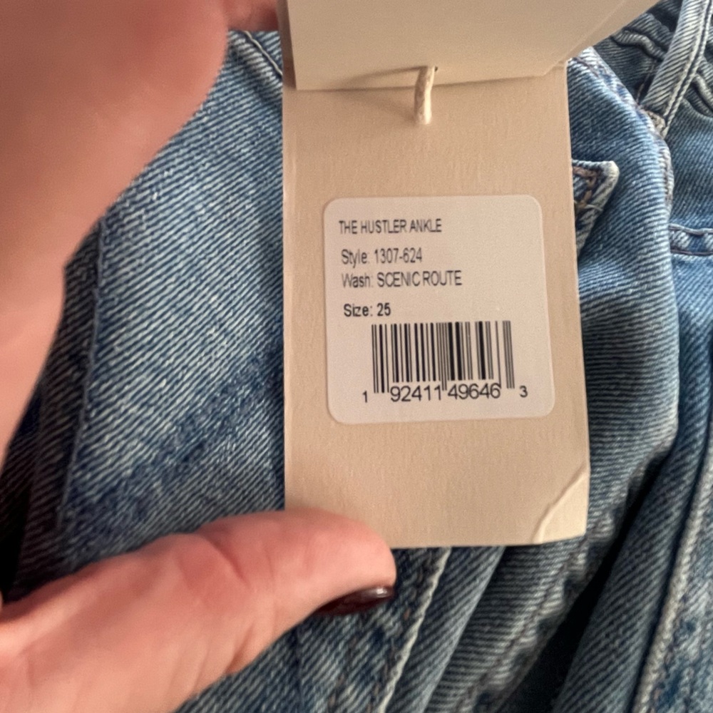 MOTHER Jeans - The Hustler Ankle - Cropped Flare Leg in Scenic Route - Size 25 - Picture 6 of 12